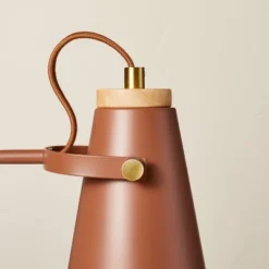 20" Metal Task Lamp With USB Port Terracotta Brown (Includes LED Light Bulb) - Hearth & Hand™ With Magnolia -Hearth & Hand with Magnolia GUEST 0119d441 dfda 41a0 98f0 523a37861806