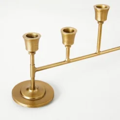 Antiqued Metal Taper Candelabra Brass Finish - Hearth & Hand™ With Magnolia -Hearth & Hand with Magnolia GUEST 085cc2d6 b2ed 4ce6 842d 60fea0d899b1