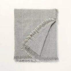Textured Grid Lines Dobby Throw Blanket - Hearth & Hand™ With Magnolia -Hearth & Hand with Magnolia GUEST 1321e055 5bea 4e67 b370 4124d79481cf