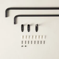 French Return Curtain Rod Matte Black - Hearth & Hand™ With Magnolia -Hearth & Hand with Magnolia GUEST 222d72d9 a14d 44cc 9a47 af5b627255f7