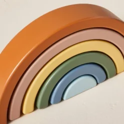 Toy Rainbow Wooden Block Stacker - 6pc - Hearth & Hand™ With Magnolia -Hearth & Hand with Magnolia GUEST 297f5a4a 5ea9 4a80 9ddd e8747bde0603