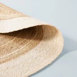 Bordered Color Block Braided Jute Area Rug Cream/Natural - Hearth & Hand™ With Magnolia -Hearth & Hand with Magnolia GUEST 2b59516d d1cd 47b9 9055 17a48d068319