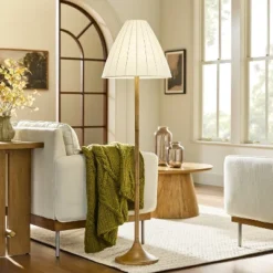 Wood Trumpeted Floor Lamp - Hearth & Hand™ With Magnolia