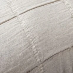 26"x26" Grid Lines Matelassé Euro Bed Pillow Light Gray - Hearth & Hand™ With Magnolia: Cotton, Indoor, Farmhouse Style -Hearth & Hand with Magnolia GUEST 41265d60 f8af 4552 86ea 2dec57c71238