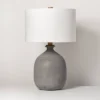 Resin Table Lamp Gray (Includes LED Light Bulb) - Hearth & Hand™ With Magnolia