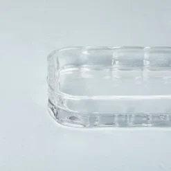 5"x9" Sculpted Glass Vanity Tray Clear - Hearth & Hand™ With Magnolia -Hearth & Hand with Magnolia GUEST 48796d66 4831 4c84 a62e 12bb89995810