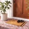Glad You're Here Coir Doormat Tan/Black - Hearth & Hand™ With Magnolia