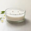 5-Wick Clear Glass Salt Knob-Lid Jar Candle 28oz - Hearth & Hand™ With Magnolia: Soy Blend, 40hr Burn Time