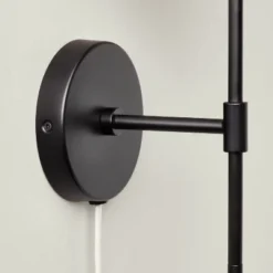 Fabric Shade Wall Sconce Black/Cream - Hearth & Hand™ With Magnolia 7 Fabric Shade Wall Sconce Black/Cream - Hearth & Hand™ With Magnolia -Hearth & Hand with Magnolia GUEST 51cb8839 55f3 4ab8 ab1b 827de63a5283