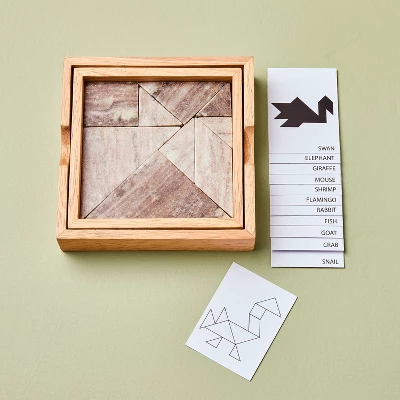 Marble & Wood Tangram Puzzle - Hearth & Hand™ With Magnolia 4 Marble & Wood Tangram Puzzle - Hearth & Hand™ With Magnolia - Image 4