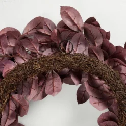 26" Black Plum Leaf Fall Wreath - Hearth & Hand™ With Magnolia -Hearth & Hand with Magnolia GUEST a3b498f1 bdc5 46ec ab5e 3706dc5ad0b0