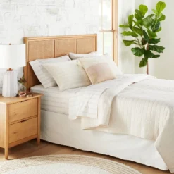 Channel Stitch Heathered Quilt - Hearth & Hand™ With Magnolia -Hearth & Hand with Magnolia GUEST a3b71507 25f8 46aa a5f4 34c20fa9cbc3