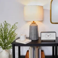 Carved Ceramic Table Lamp Dark Gray (Includes LED Light Bulb) - Hearth & Hand™ With Magnolia 5 Carved Ceramic Table Lamp Dark Gray (Includes LED Light Bulb) - Hearth & Hand™ With Magnolia -Hearth & Hand with Magnolia GUEST a46bfd2c 5e9b 4152 a76f 8481e7b67a1c