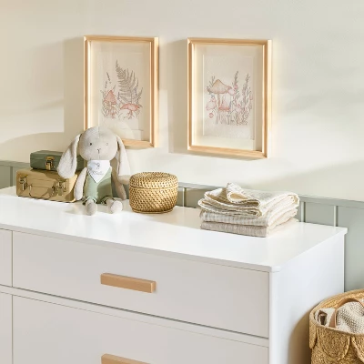 2pk 14"x11" Mushroom Framed Wall Art Set - Hearth & Hand™ With Magnolia 1 2pk 14"x11" Mushroom Framed Wall Art Set - Hearth & Hand™ With Magnolia