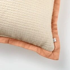 18"x18" Textured Woven Flange Detail Indoor/Outdoor Square Throw Pillow - Hearth & Hand™ With Magnolia -Hearth & Hand with Magnolia GUEST b098f0cd 6bb2 4390 b3a8 5a27a79cb921