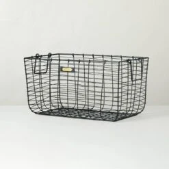 Wire Storage Basket Black - Hearth & Hand With Magnolia -Hearth & Hand with Magnolia GUEST b22a1734 78e8 485f ac33 f45b9366683c