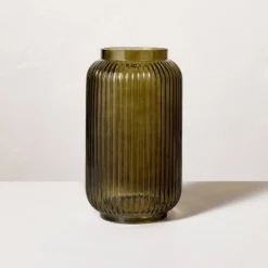 Ribbed Glass Jug Vase Dark Green - Hearth & Hand™ With Magnolia -Hearth & Hand with Magnolia GUEST bddfea06 0cdf 4e99 9686 d59b3e8abd18