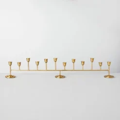 Antiqued Metal Taper Candelabra Brass Finish - Hearth & Hand™ With Magnolia -Hearth & Hand with Magnolia GUEST d62a3121 0a9e 4351 ac83 c05923aa585d