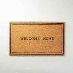 Welcome Home Coir Doormat Tan/Black - Hearth & Hand™ With Magnolia -Hearth & Hand with Magnolia GUEST e0df802f 5d22 49c4 8569 c660416bbdb1