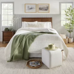 3pc Heather Stripe Comforter Bedding Set Twilight Taupe - Hearth & Hand™ With Magnolia -Hearth & Hand with Magnolia GUEST ff845a26 e2d1 4b31 828d ba01e85511c1